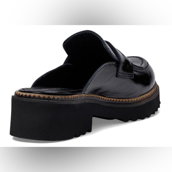 NEW Bueno Black Patent Amber Women's Open Back Clog - Picture 4 of 15